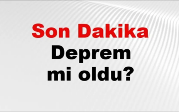 AFAD deprem